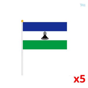 Mini drapeau Lesotho en tissu coloré