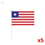Mini drapeau du Liberia en tissu coloré