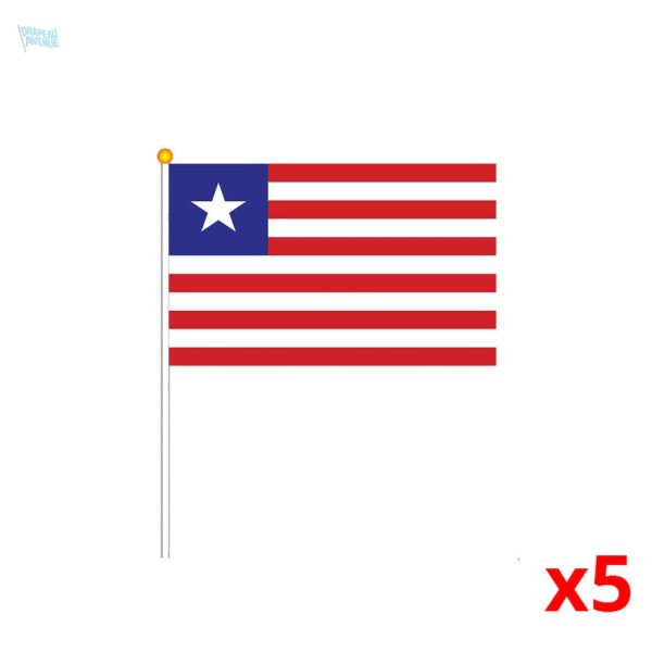 Mini drapeau du Liberia en tissu coloré