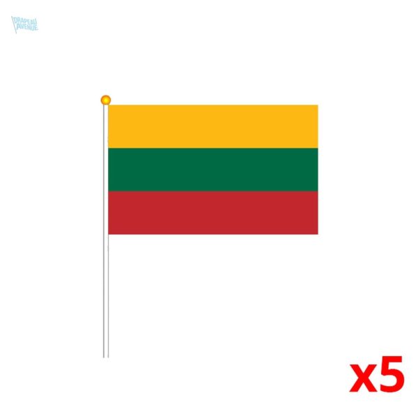 Mini drapeau représentant la Lituanie en format réduit