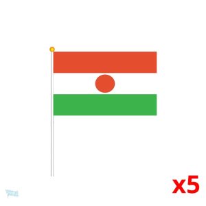 Mini drapeau du Niger en tissu coloré