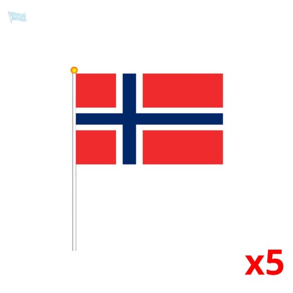 Mini drapeau de la Norvège en tissu léger