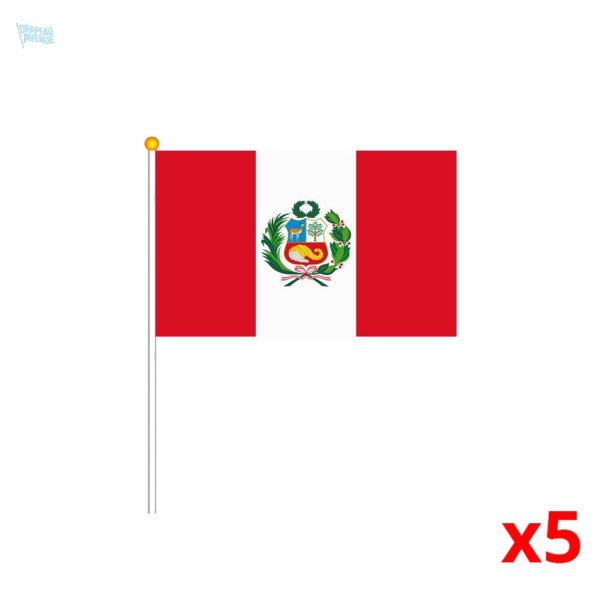 Mini drapeau du Pérou pour décoration ou événements