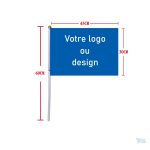 Mini drapeau unique, parfait pour promouvoir une cause ou un événement