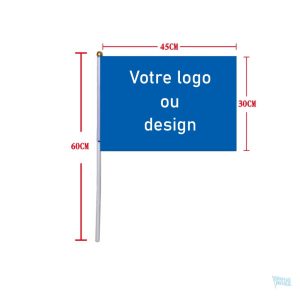 Mini drapeau unique, parfait pour promouvoir une cause ou un événement
