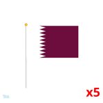 Mini drapeau représentant le Qatar en format compact