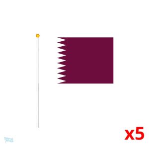 Mini drapeau représentant le Qatar en format compact
