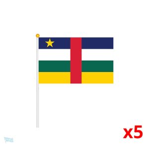 Mini drapeau de la République Centrafricaine en tissu