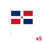 Mini drapeau de la République Dominicaine en tissu