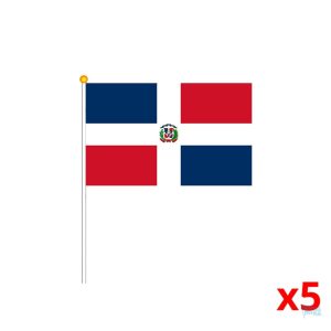 Mini drapeau de la République Dominicaine en tissu