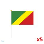 Mini drapeau de la République du Congo en couleur vive