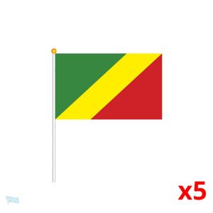 Mini drapeau de la République du Congo en couleur vive