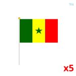 Mini drapeau du Sénégal en tissu coloré