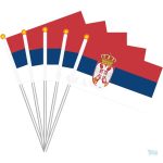 Drapeau serbe miniature pour décoration ou événements sportifs