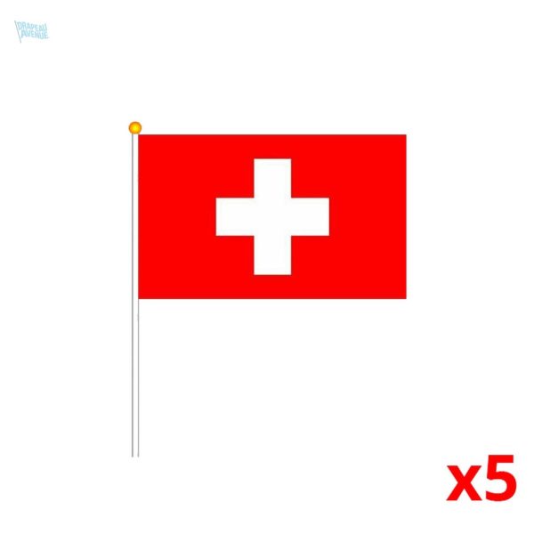 Mini drapeau de la Suisse en polyester