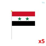 Mini drapeau de la Syrie en tissu léger pour décoration
