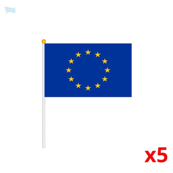 Mini drapeau de l'Union Européenne, symbole de l'unité européenne