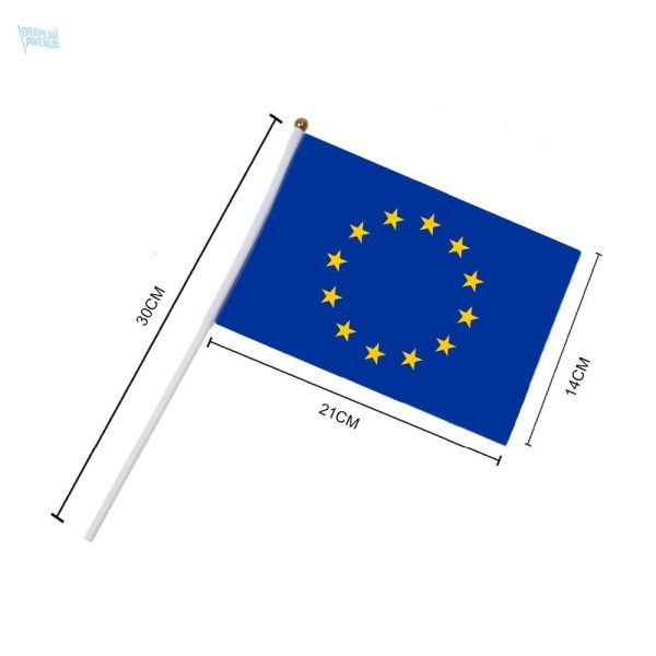 Drapeau Union Européenne en format miniature, accessoire décoratif