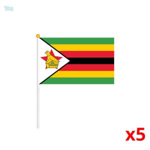 Mini drapeau du Zimbabwe en polyester coloré