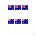 Mini drapeaux d'Australie en pics décoratifs