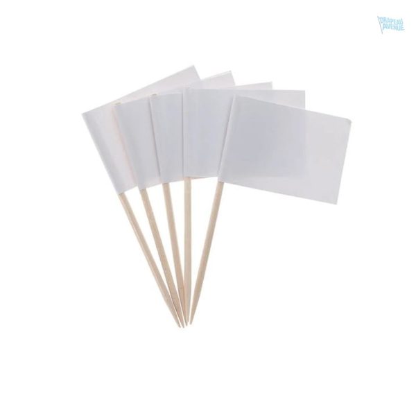 Mini drapeaux personnalisés en bois pour événements festifs