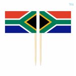 Mini drapeaux d'Afrique du Sud en pic pour décoration