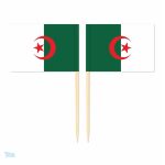 Mini drapeaux Algérie en pics décoratifs pour événements