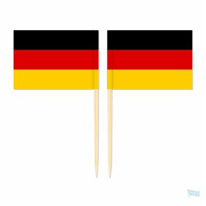 Mini drapeaux allemands sur pic pour décoration festive
