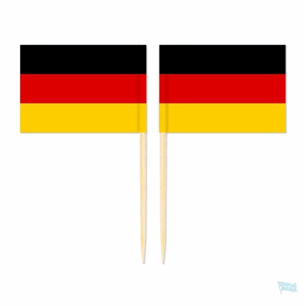Mini drapeaux allemands sur pic pour décoration festive