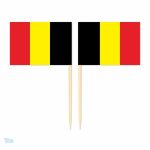Mini pics drapeau de la Belgique pour décoration
