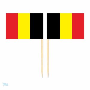 Mini pics drapeau de la Belgique pour décoration