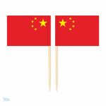 Mini drapeaux de la Chine en pic pour décorations festives
