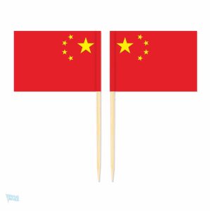 Mini drapeaux de la Chine en pic pour décorations festives