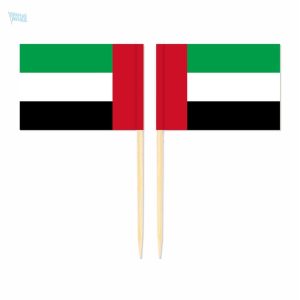 Mini drapeaux des Émirats Arabes Unis sur pics décoratifs