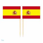 Mini pics drapeau Espagne pour décorations festives