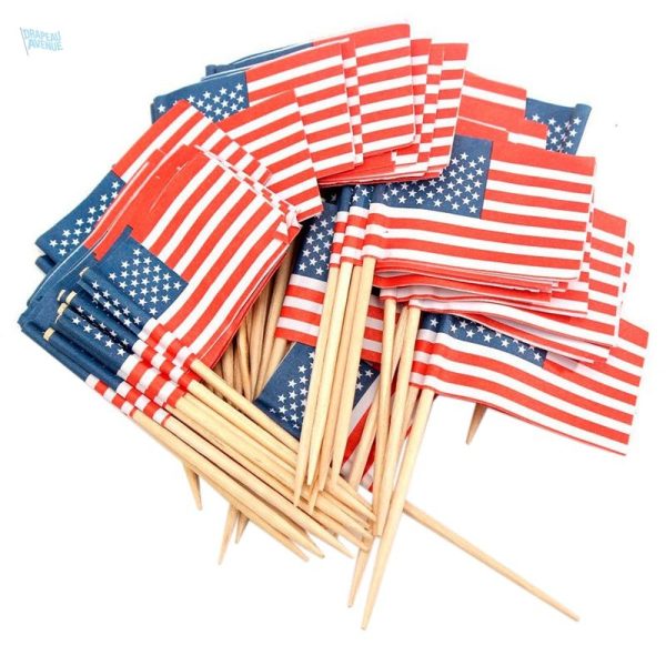 Drapeaux miniatures États-Unis pour événements et célébrations