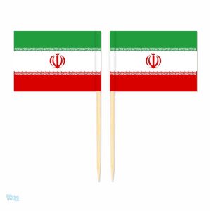 Mini pics drapeau Iran pour décoration festive