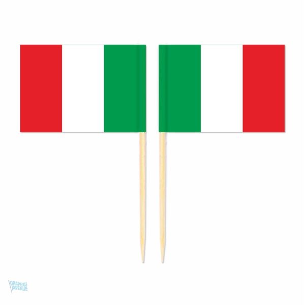 Mini pics drapeau Italie pour décoration festive