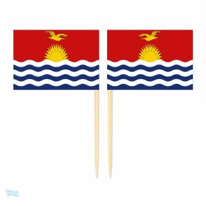 Mini drapeaux Kiribati en pic pour décoration festive