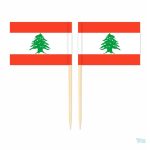 Mini pics drapeau du Liban pour décorations festives