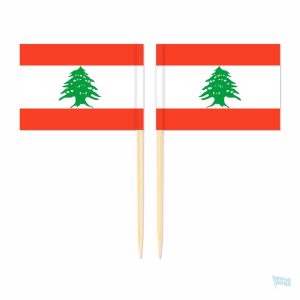 Mini pics drapeau du Liban pour décorations festives