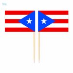 Mini drapeaux Porto Rico pour décorations festives