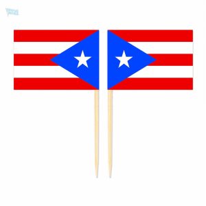 Mini drapeaux Porto Rico pour décorations festives