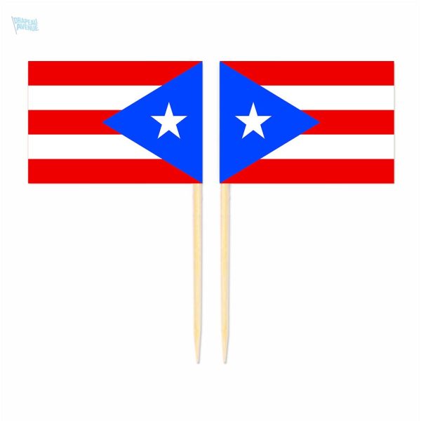 Mini drapeaux Porto Rico pour décorations festives