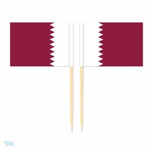 Mini pics drapeau Qatar pour décoration festive