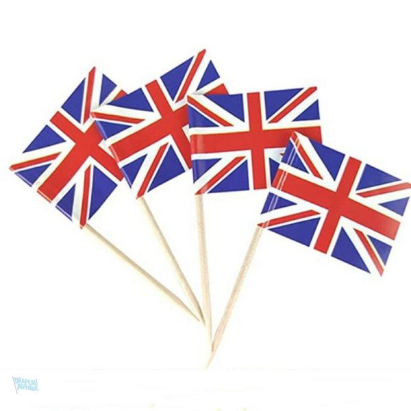 Pics décoratifs drapeau britannique pour événements et fêtes