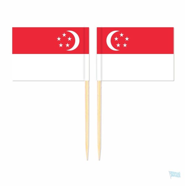 Mini drapeaux Singapour pour décoration ou événements festifs