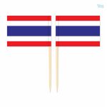 Mini drapeaux de la Thaïlande sur pics décoratifs