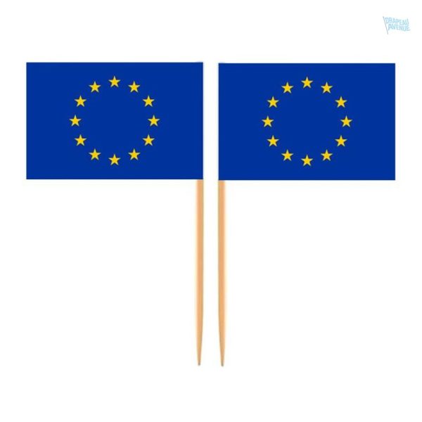 Mini pics drapeau Union Européenne pour événements festifs