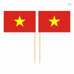 Mini pics drapeau du Vietnam pour décoration festive
